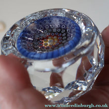 Load image into Gallery viewer, 1973 WHITEFRIARS GLASS Paperweight. Concentric Rings of Millefiori Canes; with Faceted Surfaces. In Original Presentation Box

