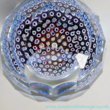 Load image into Gallery viewer, 1973 WHITEFRIARS GLASS Paperweight. Concentric Rings of Millefiori Canes; with Faceted Surfaces. In Original Presentation Box

