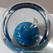 Load image into Gallery viewer, SCOTTISH PAPERWEIGHT. Limited Edition Caithness Glass. 1970s Designed Peter Holmes and Entitled First Quarter

