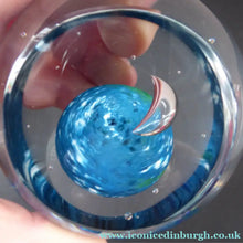 Load image into Gallery viewer, Peter Holmes Caithness Glass Paperweight First Quarter

