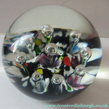 Load image into Gallery viewer, Vintage Scottish Caithness Glass Paperweight Single Harlequin 1976
