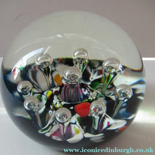 Load image into Gallery viewer, Vintage Scottish Caithness Glass Paperweight Single Harlequin 1976
