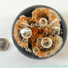 Load image into Gallery viewer, LARGE Vintage 1976 COLIN TERRIS Caithness Glass Paperweight: Sundance
