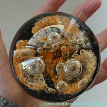 Load image into Gallery viewer, LARGE Vintage 1976 COLIN TERRIS Caithness Glass Paperweight: Sundance
