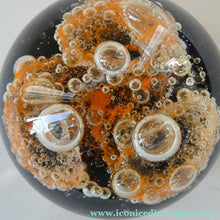 Load image into Gallery viewer, LARGE Vintage 1976 COLIN TERRIS Caithness Glass Paperweight: Sundance
