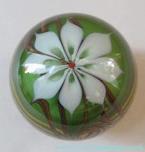 Load image into Gallery viewer, CHRIS BUZZINI 1977 Art Glass Paperweight for Bridgeton Studio, American
