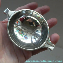 Load image into Gallery viewer, 1970s Scottish Hamilton &amp; Inches Solid Silver Hallmarked Miniature Quaich
