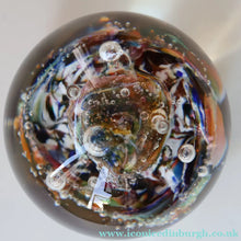 Load image into Gallery viewer, SCOTTISH Caithness Glass Paperweight:  MYRIAD (Amber). Made at Oban Studios;  1978
