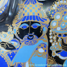 Load image into Gallery viewer, Bjorn Wiinblad Rosnthal Glass Christmas Plate 1978 Three Kings
