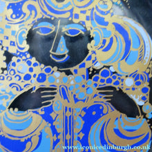 Load image into Gallery viewer, Bjorn Wiinblad Rosnthal Glass Christmas Plate 1978 Three Kings
