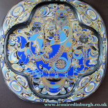 Load image into Gallery viewer, Bjorn Wiinblad Rosnthal Glass Christmas Plate 1978 Three Kings
