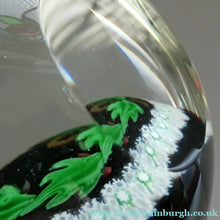 Load image into Gallery viewer, LIMITED EDITION 1979 Caithness Glass Paperweight. Entitled "Holly Wreath" by Colin Terris / William Manson
