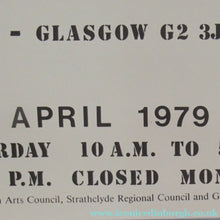 Load image into Gallery viewer, 1979 Exhibition Poster for Paul Neagu Sculptures at the Third Eye Centre, Glasgow
