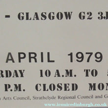 Load image into Gallery viewer, 1979 Exhibition Poster for Paul Neagu Sculptures at the Third Eye Centre, Glasgow
