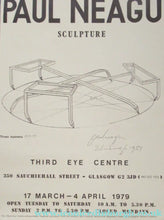 Load image into Gallery viewer, 1979 Exhibition Poster for Paul Neagu Sculptures at the Third Eye Centre, Glasgow
