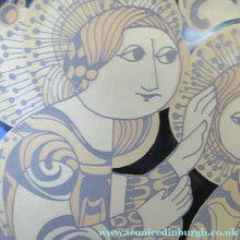 Load image into Gallery viewer, 1979 Bjorn Wiinblad Glass Christmas Plate Rosenthal The Holy Family
