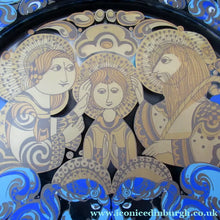 Load image into Gallery viewer, 1979 Bjorn Wiinblad Glass Christmas Plate Rosenthal The Holy Family
