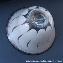 Load image into Gallery viewer, British STUDIO GLASS BOWL by Anthony Stern (1944 - 2022). "White Spiral" Range. Signed and dated 1980

