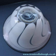 Load image into Gallery viewer, British STUDIO GLASS BOWL by Anthony Stern (1944 - 2022). "White Spiral" Range. Signed and dated 1980
