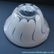 Load image into Gallery viewer, British STUDIO GLASS BOWL by Anthony Stern (1944 - 2022). "White Spiral" Range. Signed and dated 1980
