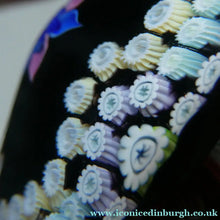 Load image into Gallery viewer, Vintage Caithness Paperweight (for Edinburgh Crystal). Floral Motif with Viewing Facet Above
