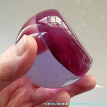 Load image into Gallery viewer, 1980s Caithness Paperweight (for Edinburgh Crystal). Heart Motif with Viewing Facet
