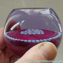 Load image into Gallery viewer, 1980s Caithness Paperweight (for Edinburgh Crystal). Heart Motif with Viewing Facet
