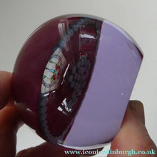 Load image into Gallery viewer, 1980s Caithness Paperweight (for Edinburgh Crystal). Heart Motif with Viewing Facet
