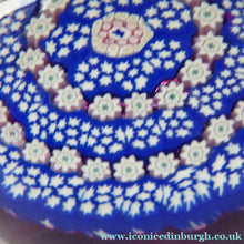 Load image into Gallery viewer, SCOTTISH Large Caithness Whitefriars Glass Paperweight: 1980s Close pack Millefiori with Butterfly Cane
