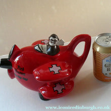 Load image into Gallery viewer, Vintage 1980s NOVELTY TEAPOT by Carltonware. The RED BARON in his Bi-plane
