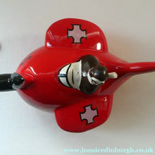 Load image into Gallery viewer, Vintage 1980s NOVELTY TEAPOT by Carltonware. The RED BARON in his Bi-plane
