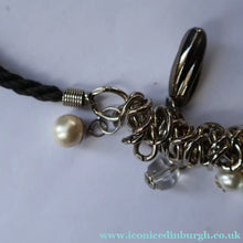 Load image into Gallery viewer, Vintage Costume Jewellery: 1980s Necklace with Profusion of Links, Pearl and Beads Decoratons
