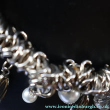 Load image into Gallery viewer, Vintage Costume Jewellery: 1980s Necklace with Profusion of Links, Pearl and Beads Decoratons
