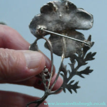 Load image into Gallery viewer, COSTUME JEWELLERY. Vintage WELSH 1998 Silver Plate on Pewter MASJ Poppy Brooch
