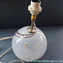 Load image into Gallery viewer, 1980s Holmegaard Glass Table Lamp. Designed by Torben Jorgensen. Paper Label - Scandinavian Glass
