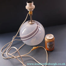 Load image into Gallery viewer, 1980s Holmegaard Glass Table Lamp. Designed by Torben Jorgensen. Paper Label - Scandinavian Glass
