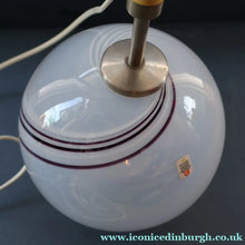 Load image into Gallery viewer, 1980s Holmegaard Glass Table Lamp. Designed by Torben Jorgensen. Paper Label - Scandinavian Glass
