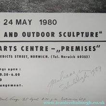 Load image into Gallery viewer, Pencil Signed 1980s Exhibition Poster: Paul Neagu Norwich

