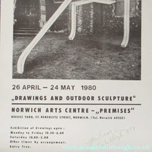Load image into Gallery viewer, Pencil Signed 1980s Exhibition Poster: Paul Neagu Norwich
