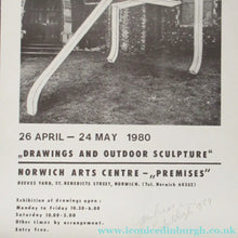 Load image into Gallery viewer, Pencil Signed 1980s Exhibition Poster: Paul Neagu Norwich
