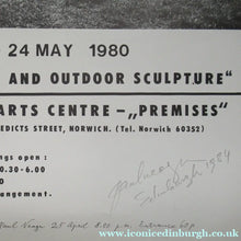 Load image into Gallery viewer, Pencil Signed 1980s Exhibition Poster: Paul Neagu Norwich
