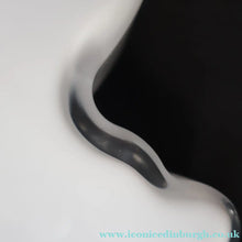 Load image into Gallery viewer, 1980s Finnish Shallow White Glass Savoy Vase. Designer Alvar Aalto for Iittala Finland. Original Box - Scandinavian
