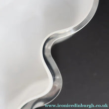 Load image into Gallery viewer, 1980s Finnish Shallow White Glass Savoy Vase. Designer Alvar Aalto for Iittala Finland. Original Box - Scandinavian
