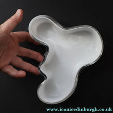 Load image into Gallery viewer, 1980s Finnish Shallow White Glass Savoy Vase. Designer Alvar Aalto for Iittala Finland. Original Box - Scandinavian
