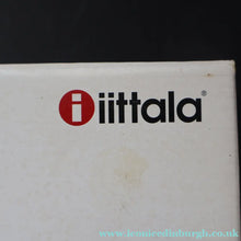 Load image into Gallery viewer, 1980s Finnish Shallow White Glass Savoy Vase. Designer Alvar Aalto for Iittala Finland. Original Box - Scandinavian
