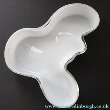 Load image into Gallery viewer, 1980s Finnish Shallow White Glass Savoy Vase. Designer Alvar Aalto for Iittala Finland - Scandinavian Glass
