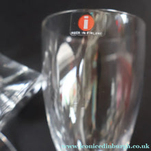 Load image into Gallery viewer, 1980s Four Iitala Collectable ’Tapio’ Design Schnapps Glasses. Controlled Air Bubble. 4 1/2 inches - Scandinavian Glass
