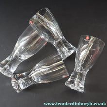 Load image into Gallery viewer, 1980s Four Iitala Collectable ’Tapio’ Design Schnapps Glasses. Controlled Air Bubble. 4 1/2 inches - Scandinavian Glass
