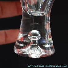 Load image into Gallery viewer, 1980s Four Iitala Collectable ’Tapio’ Design Schnapps Glasses. Controlled Air Bubble. 4 1/2 inches - Scandinavian Glass

