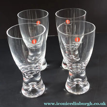 Load image into Gallery viewer, 1980s Four Iitala Collectable ’Tapio’ Design Schnapps Glasses. Controlled Air Bubble. 4 1/2 inches - Scandinavian Glass
